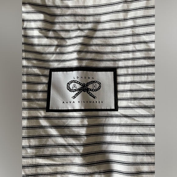 Anya Hindmarch leather satchel in tan leather - with 2 straps (with beach bag) - Picture 14 of 15